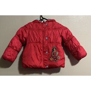 Disney Elena of Avalor Kids Size 4, Lined Hood Full Zip/Snap Jacket  J-1002